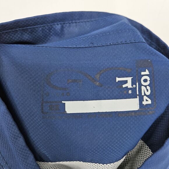 GameGuard Shirt Mens 2X 1024 Caviar Pockets Long Sleeve Blue Button‎ Up FLAWS - Picture 12 of 13